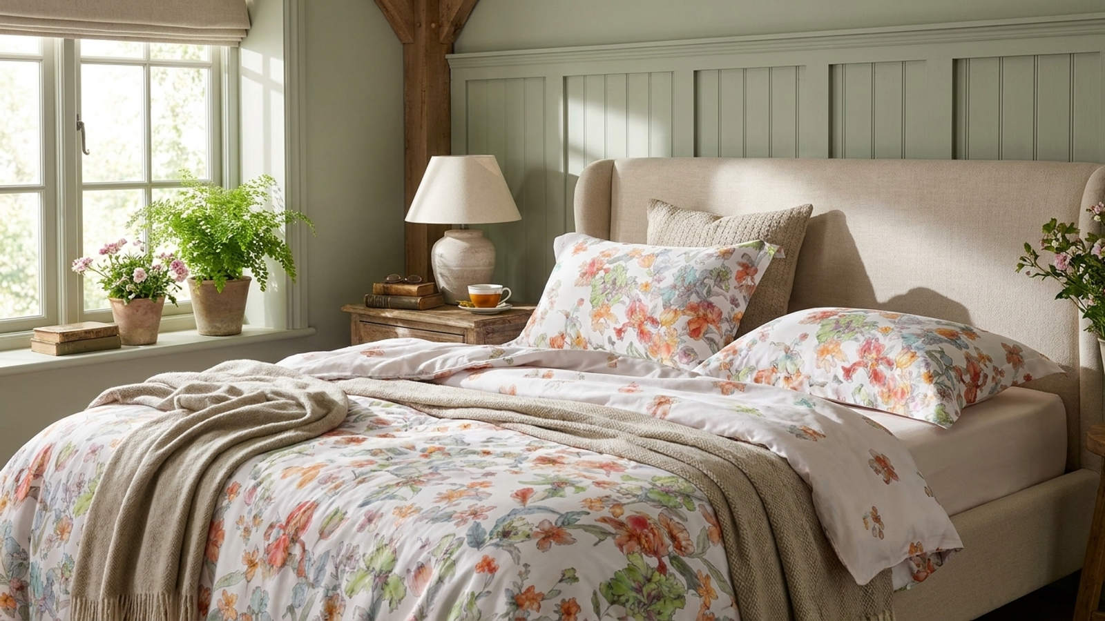 Creating an English Country Bedroom with a Contemporary Feel