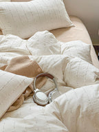 Atelier Chenille Stripe Cotton Duvet Cover original reference image 10
