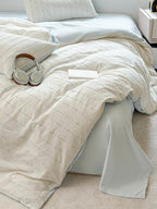 Atelier Chenille Stripe Cotton Duvet Cover original reference image 16