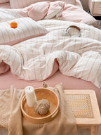 Atelier Chenille Stripe Cotton Duvet Cover original reference image 19