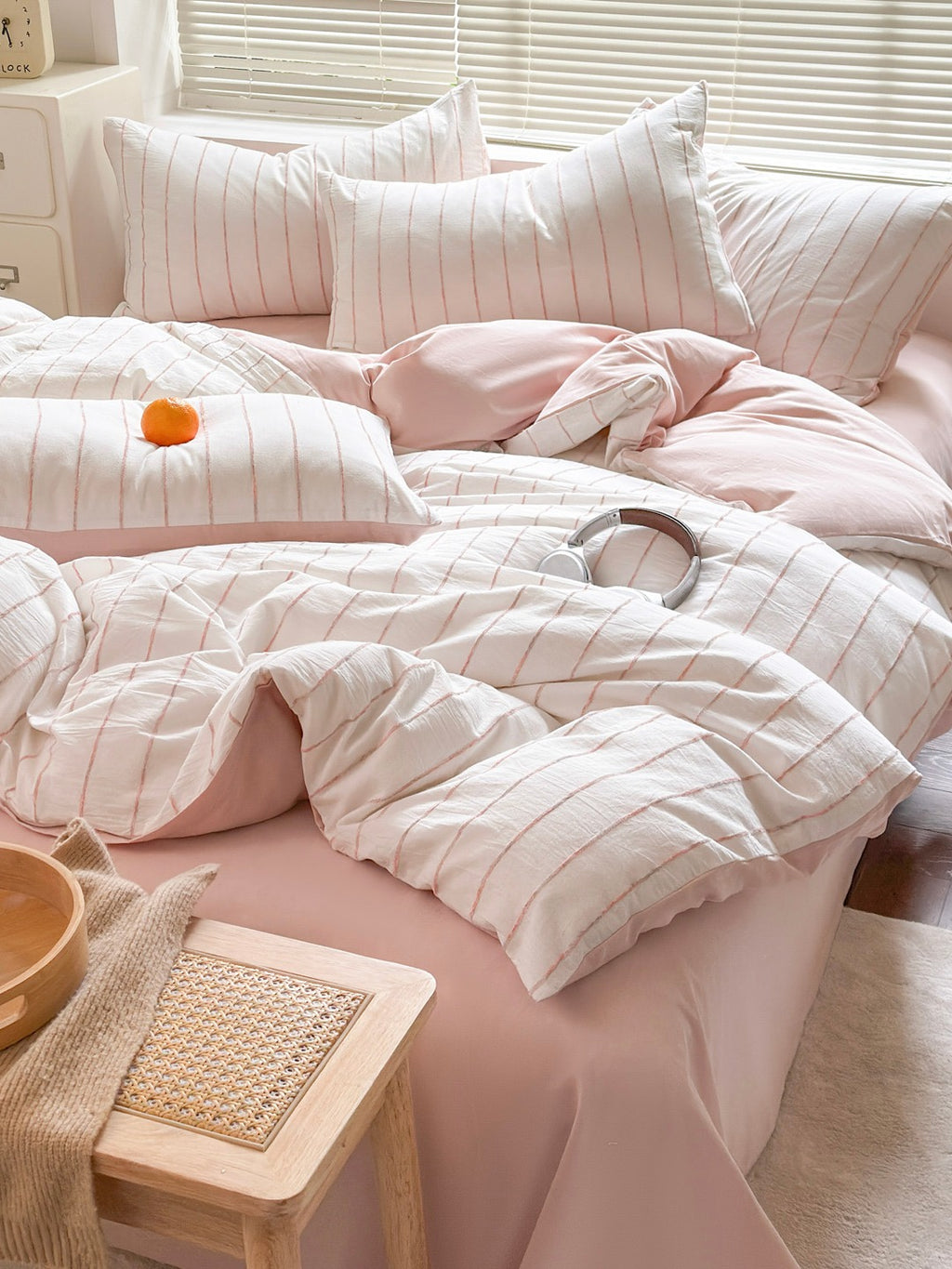 Atelier Chenille Stripe Cotton Duvet Cover original reference image 20
