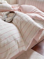 Atelier Chenille Stripe Cotton Duvet Cover original reference image 21
