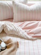 Atelier Chenille Stripe Cotton Duvet Cover original reference image 22