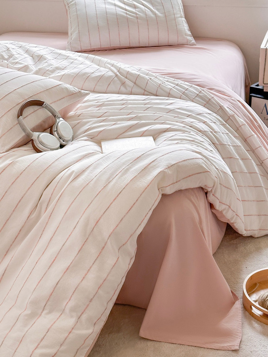 Atelier Chenille Stripe Cotton Duvet Cover original reference image 23