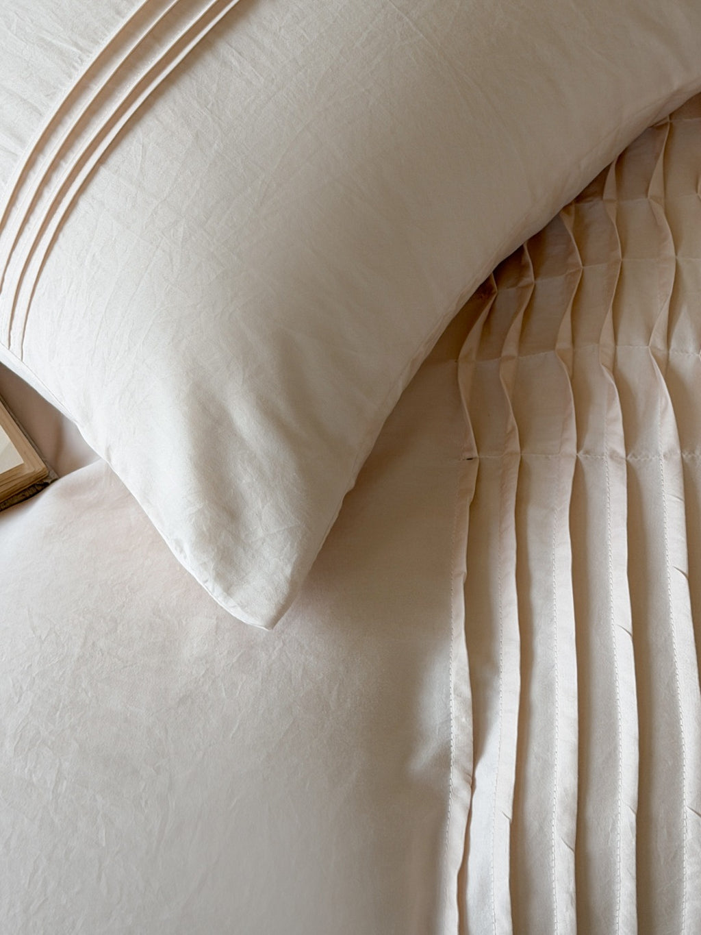 Atelier Smocked Pleat Washed Tencel Duvet Cover original reference image 6