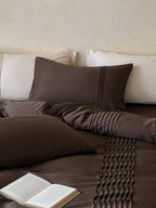 Atelier Smocked Pleat Washed Tencel Duvet Cover original reference image 7