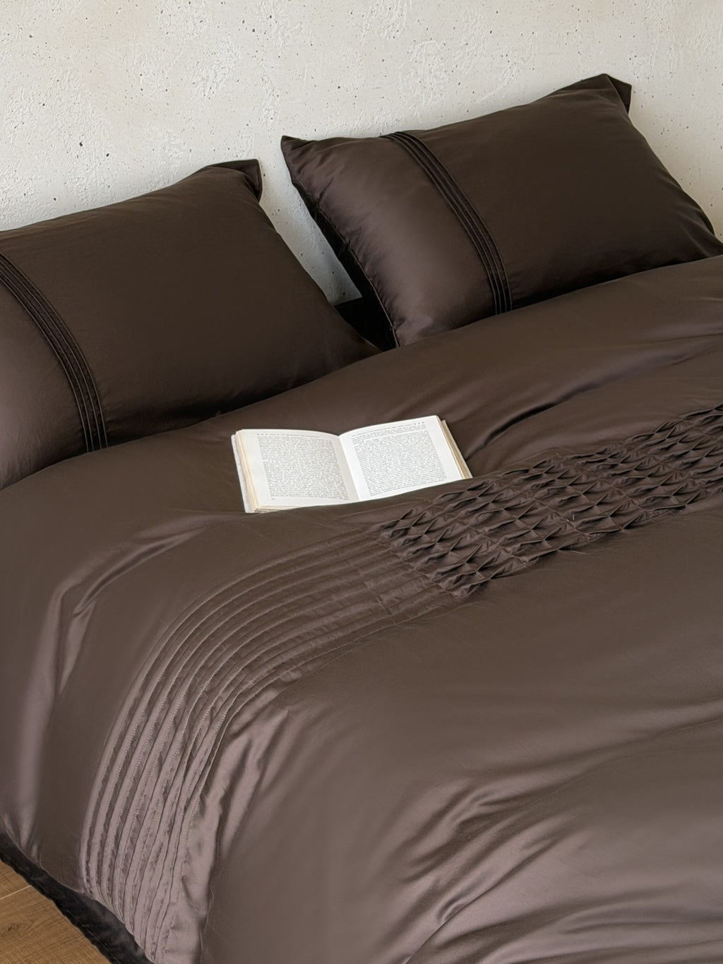 Atelier Smocked Pleat Washed Tencel Duvet Cover original reference image 8