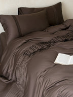 Atelier Smocked Pleat Washed Tencel Duvet Cover original reference image 10
