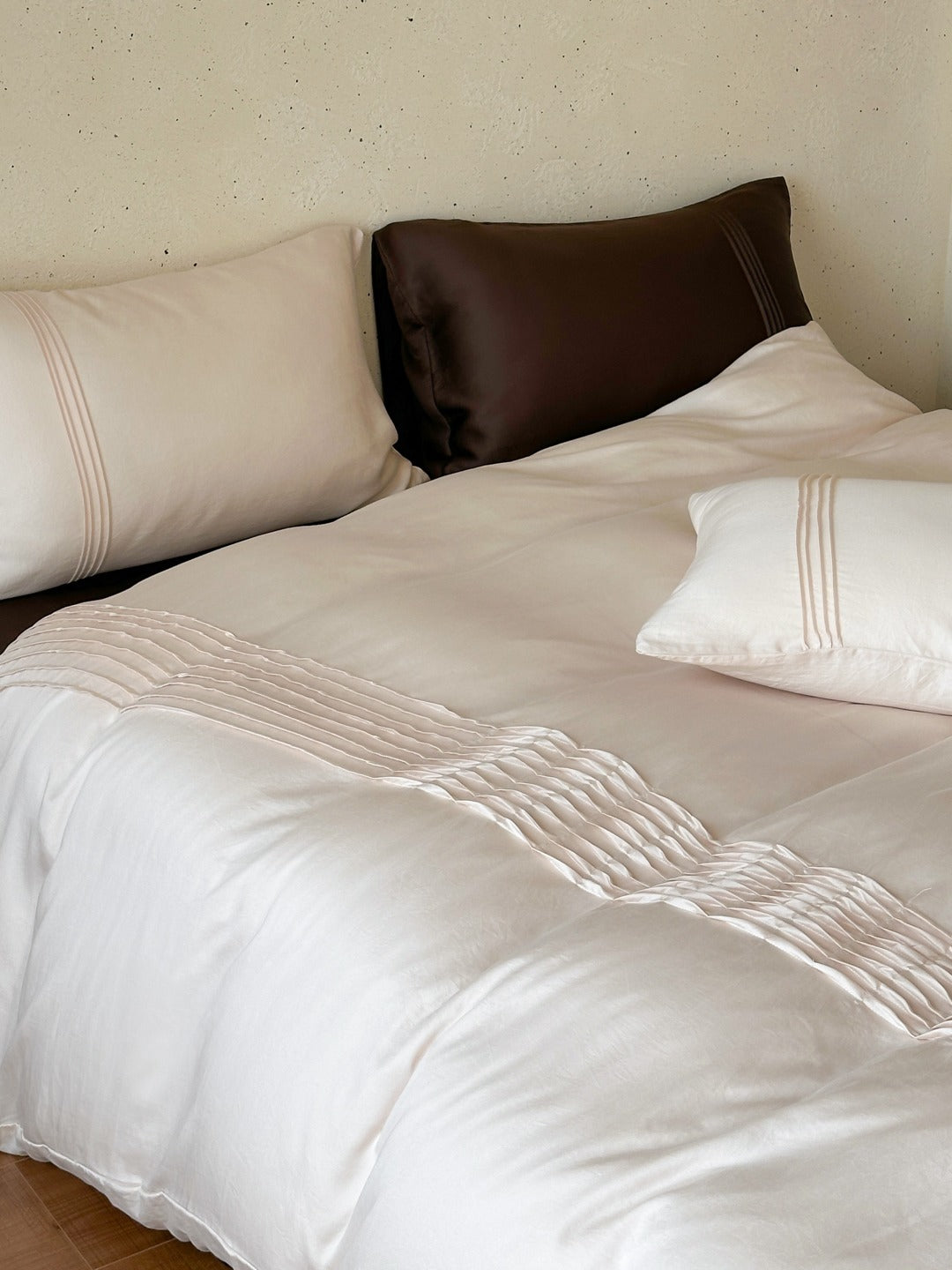 Atelier Smocked Pleat Washed Tencel Duvet Cover original reference image 17