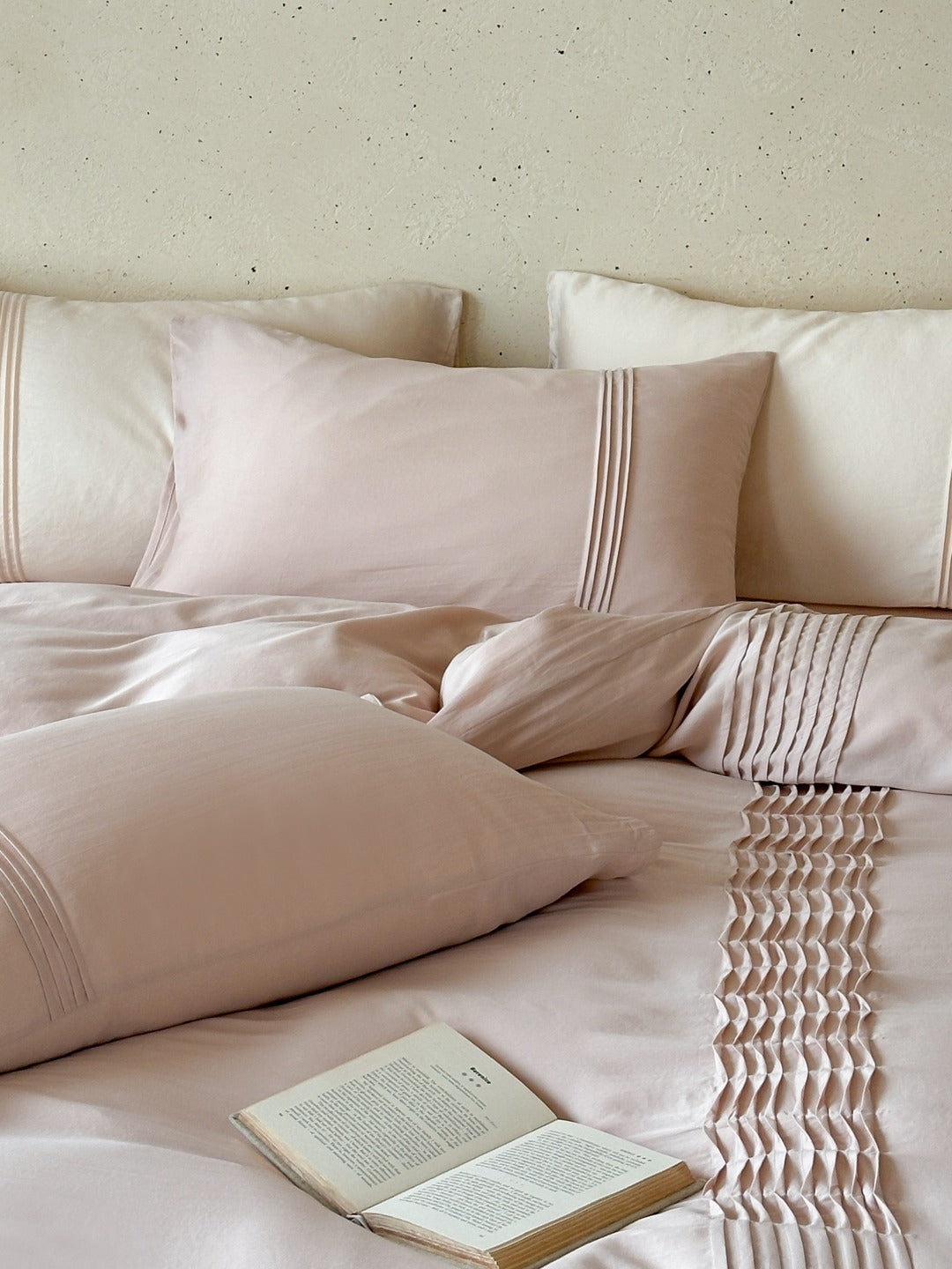 Atelier Smocked Pleat Washed Tencel Duvet Cover original reference image 25