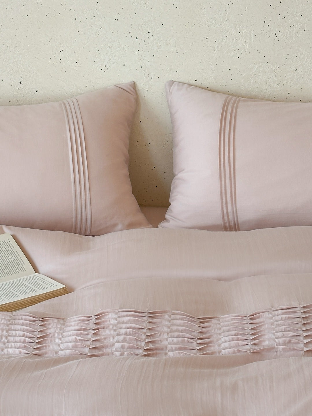 Atelier Smocked Pleat Washed Tencel Duvet Cover original reference image 26