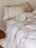 Atelier Smocked Pleat Washed Tencel Duvet Cover original reference image 27