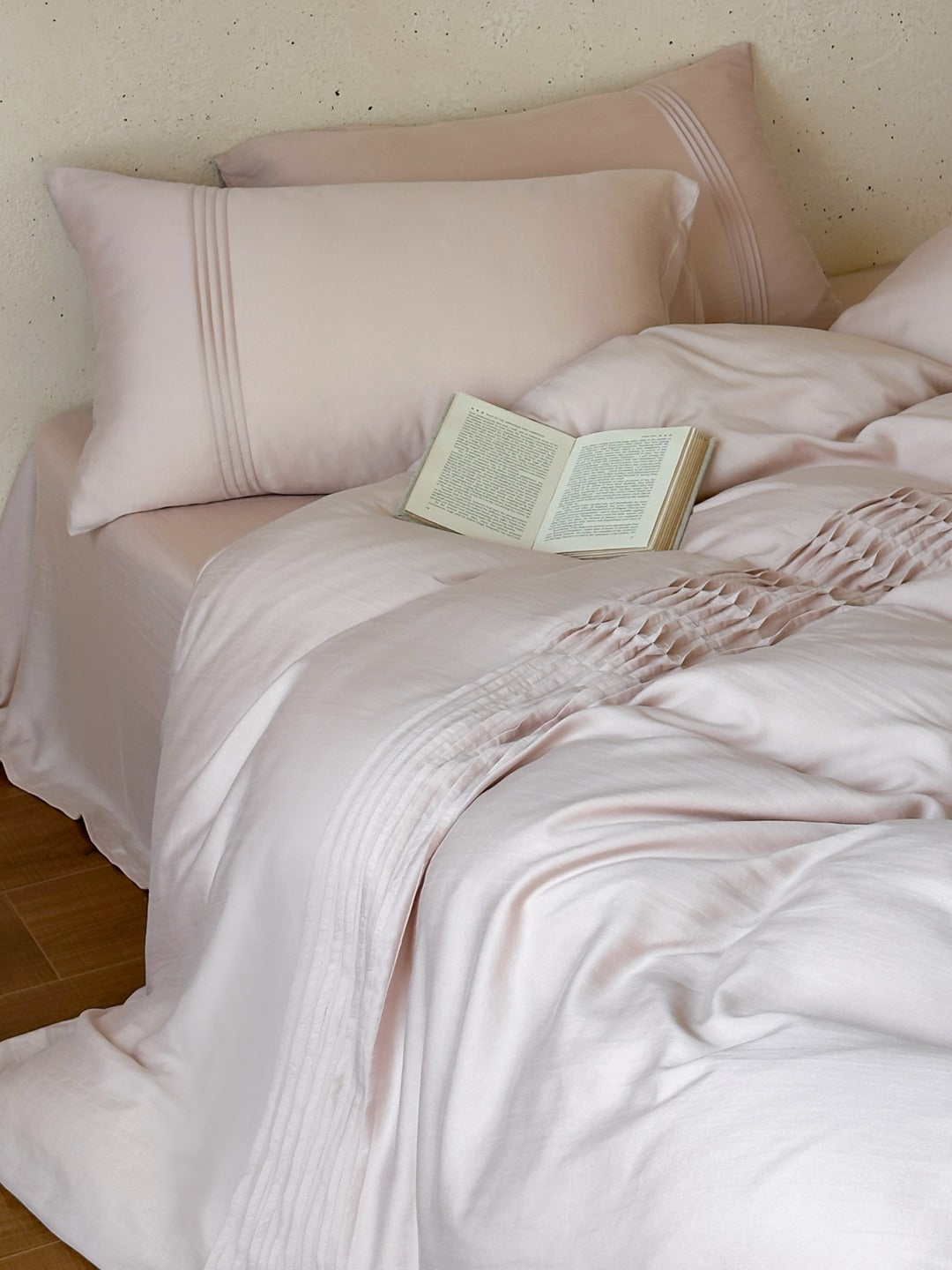 Atelier Smocked Pleat Washed Tencel Duvet Cover original reference image 27