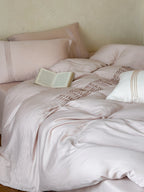 Atelier Smocked Pleat Washed Tencel Duvet Cover original reference image 28