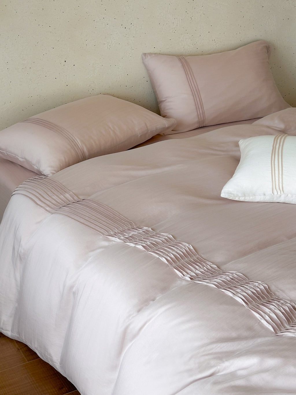 Atelier Smocked Pleat Washed Tencel Duvet Cover original reference image 29