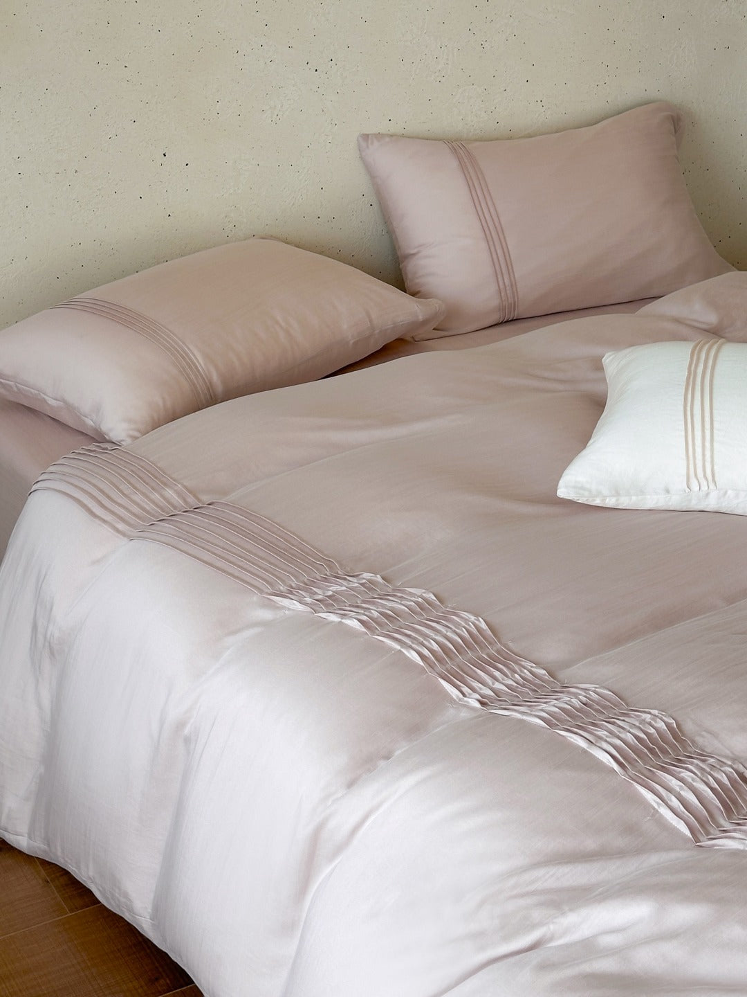 Atelier Smocked Pleat Washed Tencel Duvet Cover original reference image 29