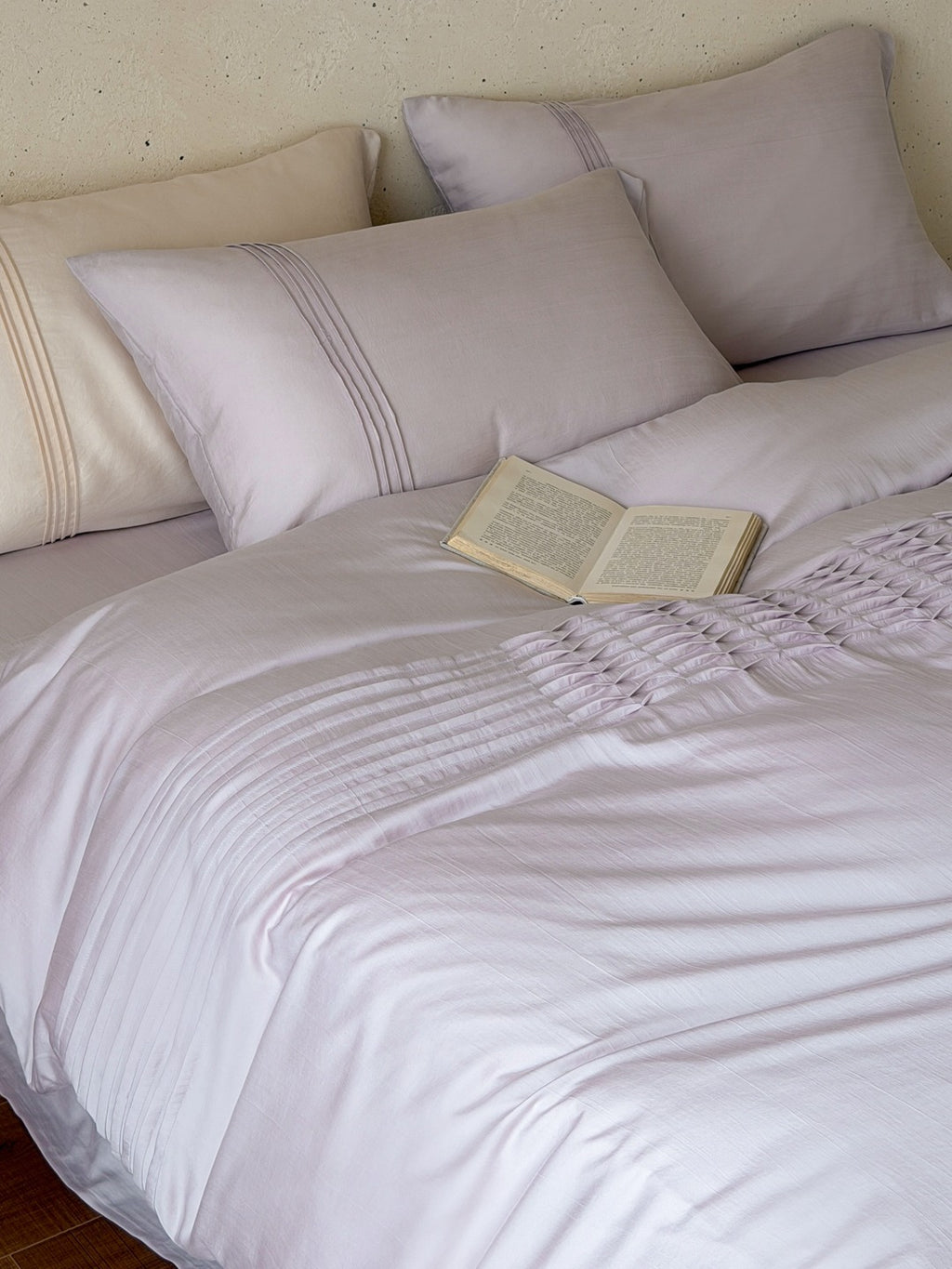 Atelier Smocked Pleat Washed Tencel Duvet Cover original reference image 32
