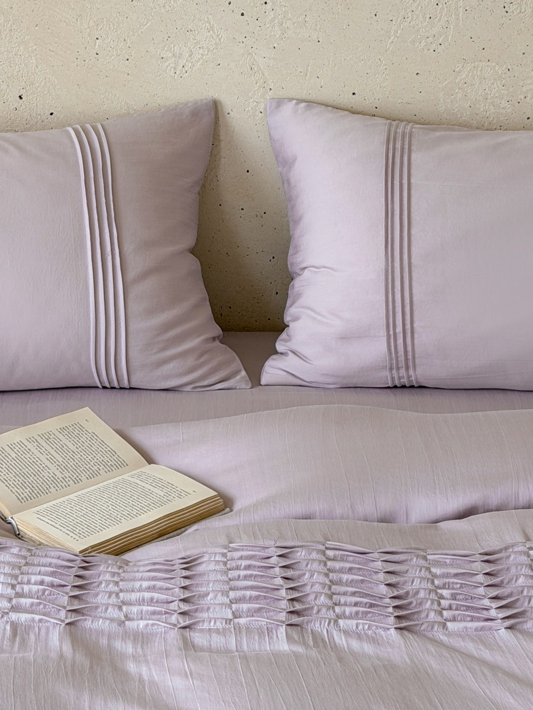 Atelier Smocked Pleat Washed Tencel Duvet Cover original reference image 33