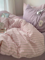 Auden Stripe Washed Cotton Duvet Cover original reference image 5