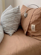 Auden Stripe Washed Cotton Duvet Cover original reference image 8