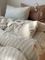 Auden Stripe Washed Cotton Duvet Cover original reference image 13