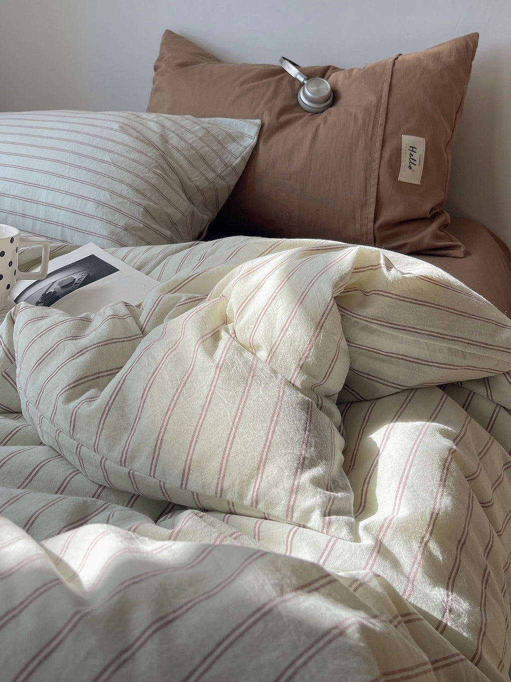 Auden Stripe Washed Cotton Duvet Cover original reference image 15