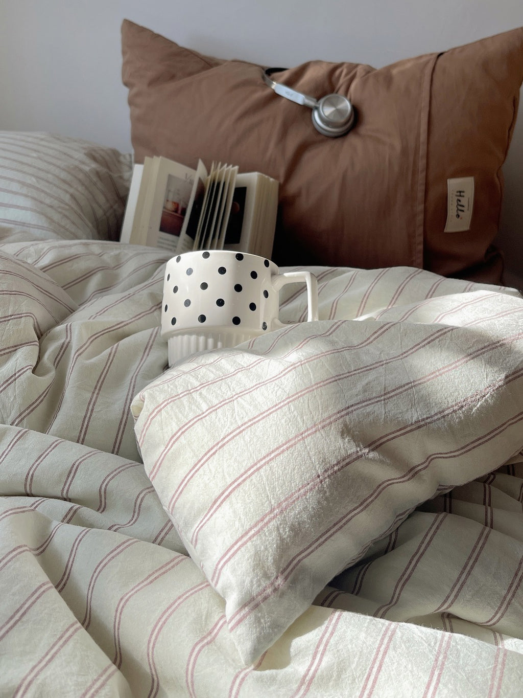 Auden Stripe Washed Cotton Duvet Cover original reference image 16