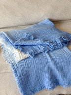Aurora Ombre Cotton Tassel Throw Blanket original reference image 9
