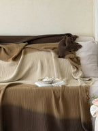 Aurora Ombre Cotton Tassel Throw Blanket original reference image 18