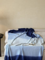 Aurora Ombre Cotton Tassel Throw Blanket original reference image 19