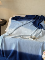 Aurora Ombre Cotton Tassel Throw Blanket original reference image 22