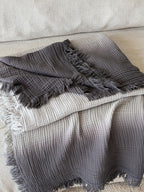 Aurora Ombre Cotton Tassel Throw Blanket original reference image 26