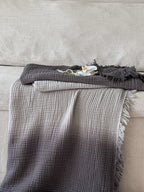 Aurora Ombre Cotton Tassel Throw Blanket original reference image 27
