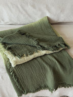 Aurora Ombre Cotton Tassel Throw Blanket original reference image 32