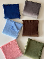 Aurora Ombre Cotton Tassel Throw Blanket original reference image 40