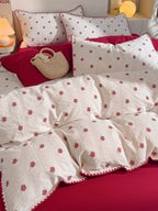 Bliss Floral Clip Jacquard Brushed Cotton Duvet Cover original reference image 4