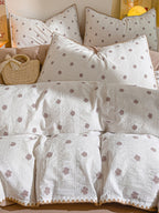 Bliss Floral Clip Jacquard Brushed Cotton Duvet Cover original reference image 13