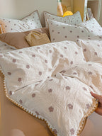 Bliss Floral Clip Jacquard Brushed Cotton Duvet Cover original reference image 16