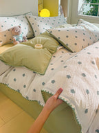 Bliss Floral Clip Jacquard Brushed Cotton Duvet Cover original reference image 19