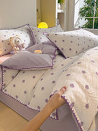 Bliss Floral Clip Jacquard Brushed Cotton Duvet Cover original reference image 27