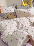 Bliss Floral Clip Jacquard Brushed Cotton Duvet Cover original reference image 32