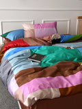 Blockscape Printed Cotton Sateen Duvet Cover original reference image 1