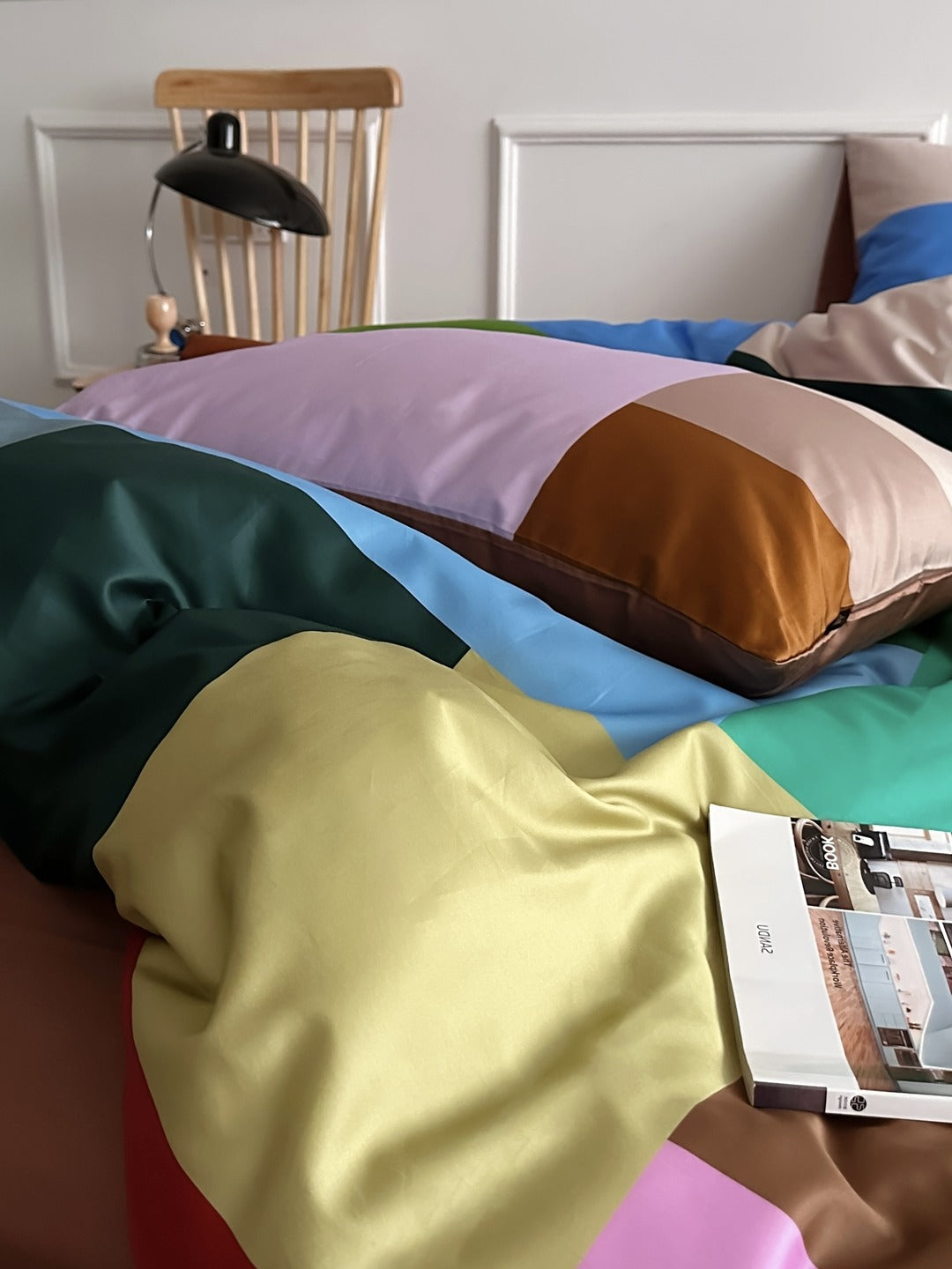 Blockscape Printed Cotton Sateen Duvet Cover original reference image 6