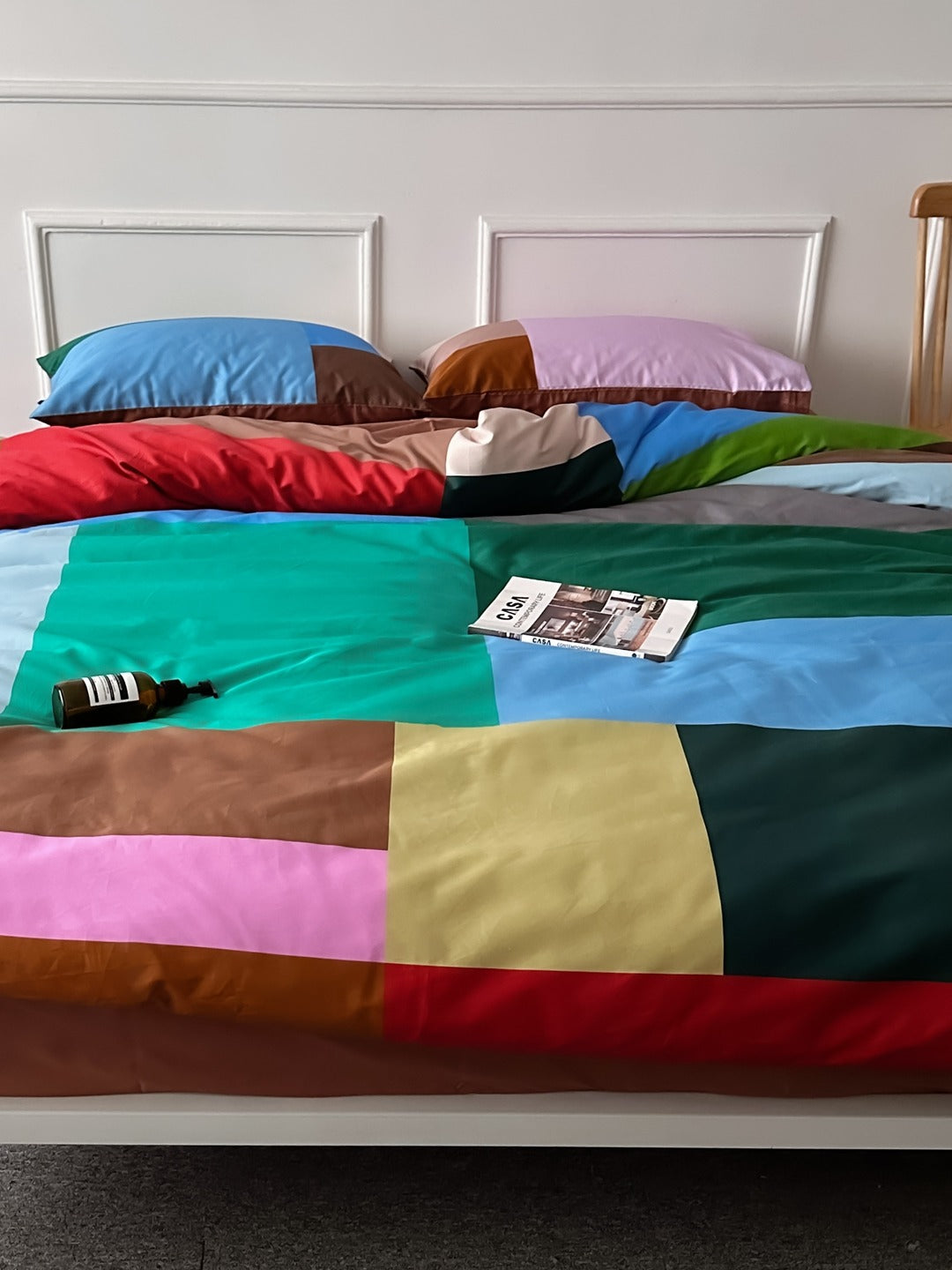 Blockscape Printed Cotton Sateen Duvet Cover original reference image 8