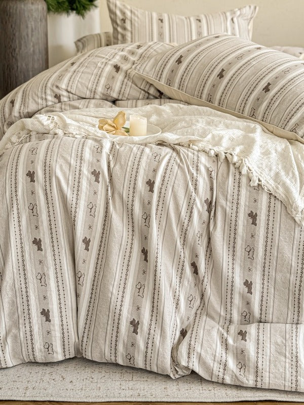 Bloomfield Cotton Clip Jacquard Duvet Cover original reference image 45
