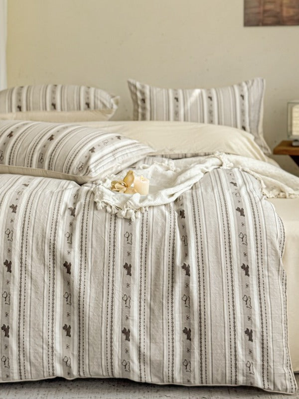 Bloomfield Cotton Clip Jacquard Duvet Cover original reference image 48