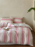 Blush Breeze Jacquard Cotton Duvet Cover original reference image 1