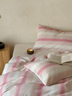 Blush Breeze Jacquard Cotton Duvet Cover original reference image 6