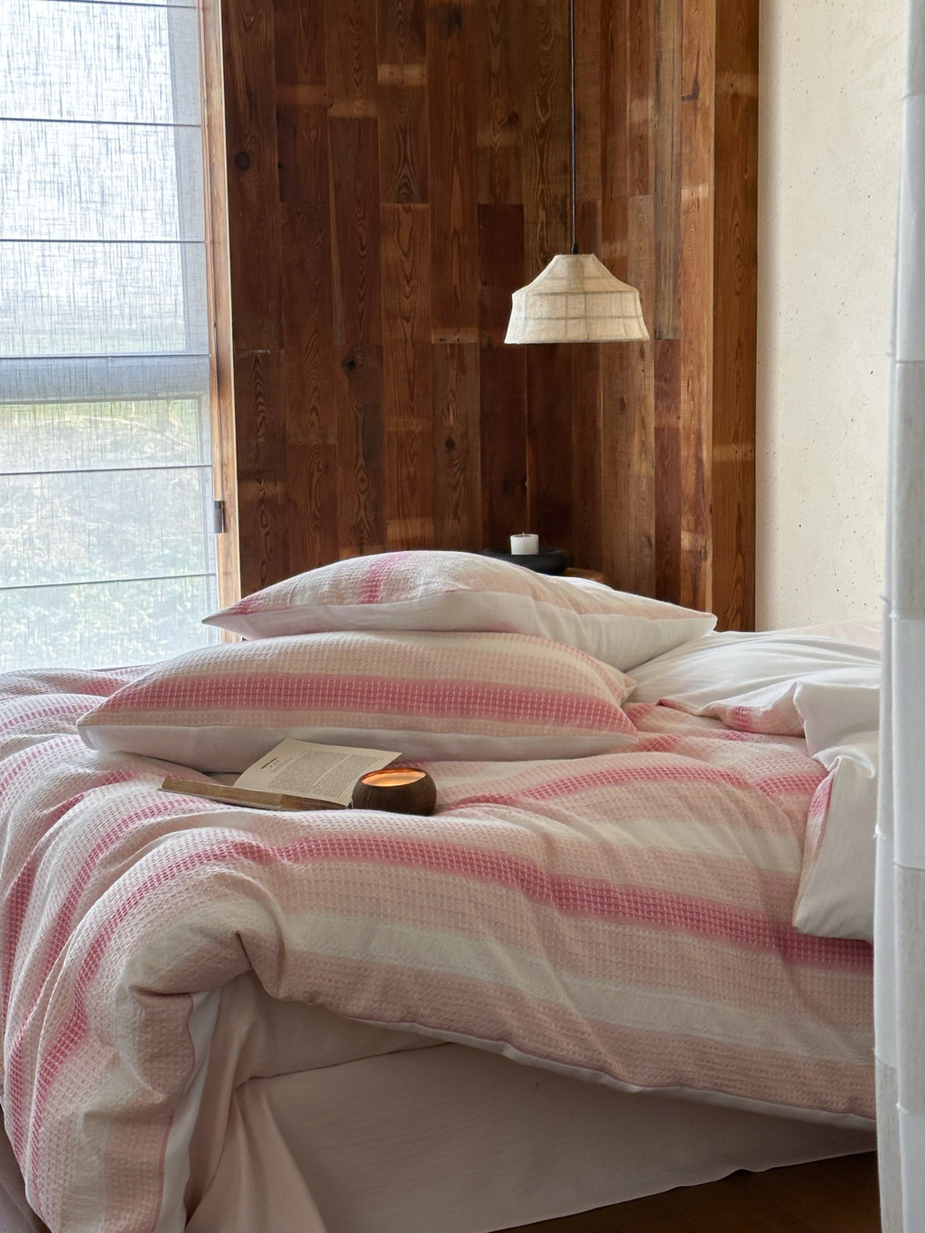 Blush Breeze Jacquard Cotton Duvet Cover original reference image 7