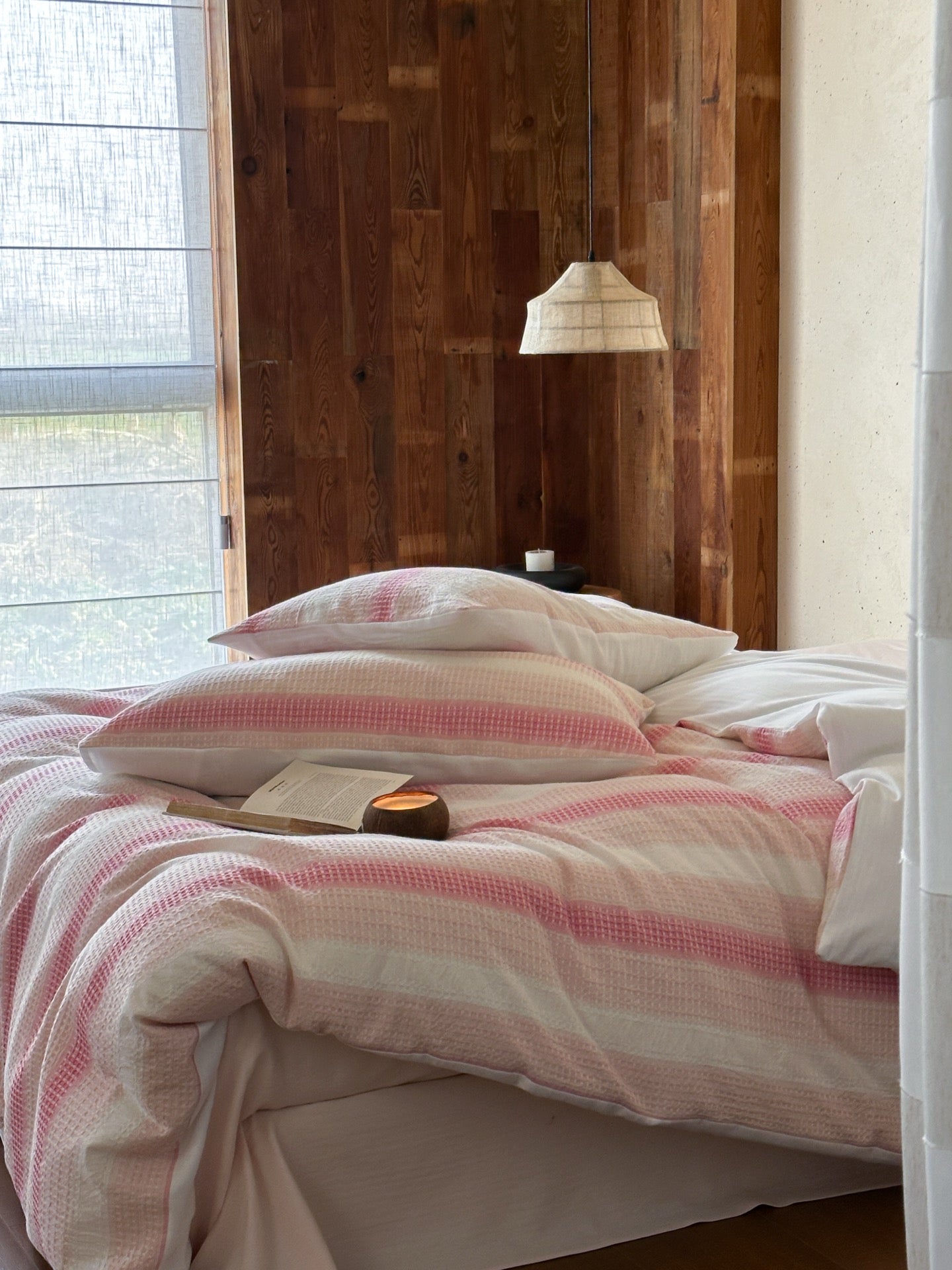 Blush Breeze Jacquard Cotton Duvet Cover original reference image 7